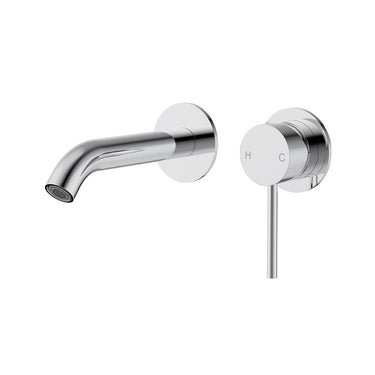 Otus Slimline Wall Basin Mixer Separate Back Plate Trim Kit -Chrome- Nuvio-PLC3004SS-TK-CH-Basin Mixer