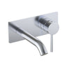 Otus Slimline Wall Basin Mixer Trim Kits With Back Plate -Chrome- Nuvio-PLC3003SS-TK-CH-Basin Mixer