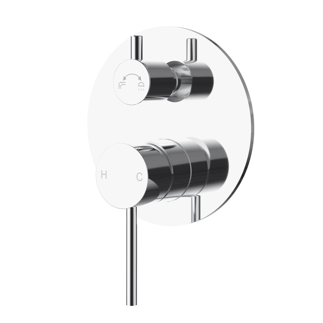 Otus Slimline Wall Diverter Mixer Trim Kits — Chrome