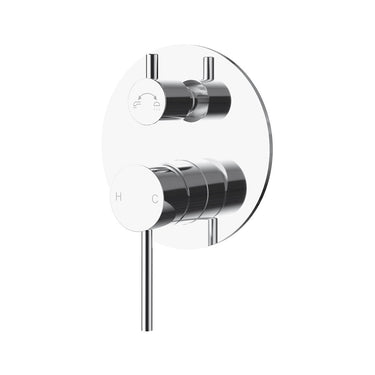 Otus Slimline Wall Diverter Mixer Trim Kits -Chrome- Nuvio-PLC3002SS-TK-CH-Wall Mixer