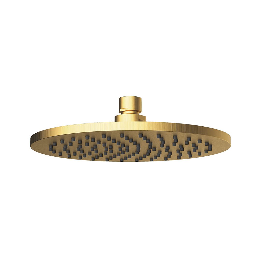 Cora Overhead Shower 200mm — Brushed Gold