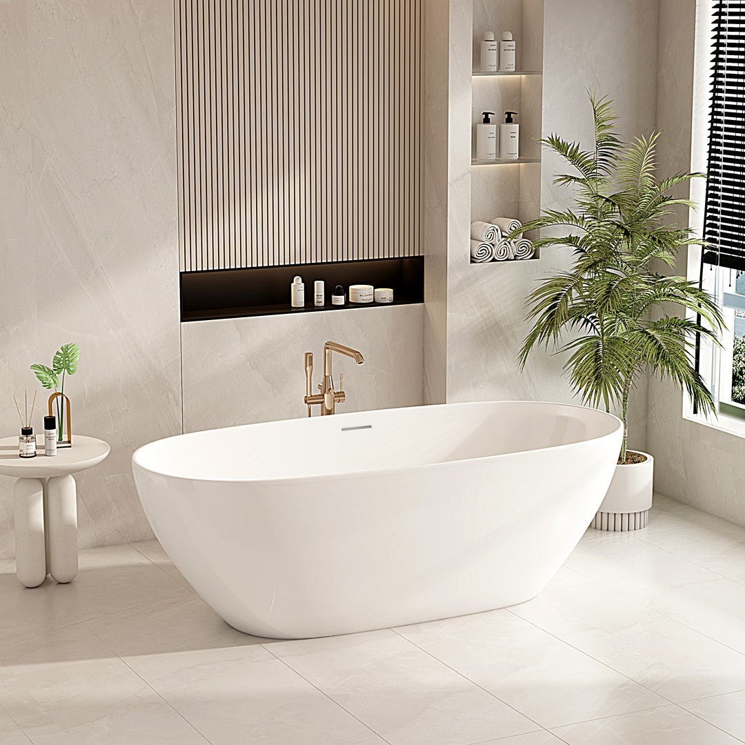 Pilato Acrylic Bathtub 1500mm - Gloss White — Default Title