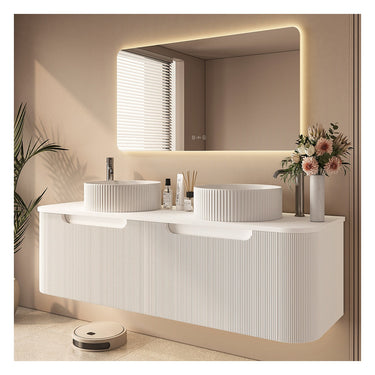 Rome 1500mm Wall-Hung Cabinet - Matte White