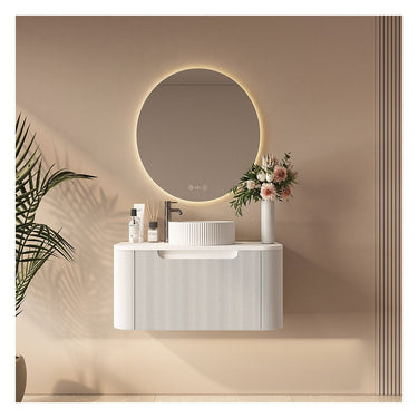 Rome 900mm Wall-Hung Cabinet - Matte White