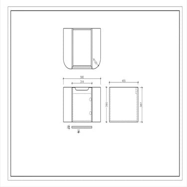 Rome 600mm Wall - Hung Cabinet - Matte White - Nuvio - ROM - 600 - MW - Vanity