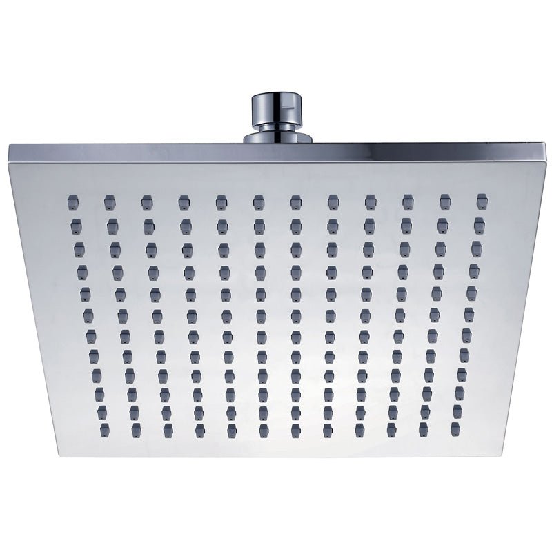 Rosa Square Shower Head 250mm — Chrome