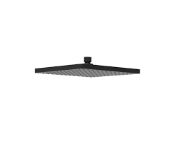 Rosa Square Shower Head 250mm — Matte Black