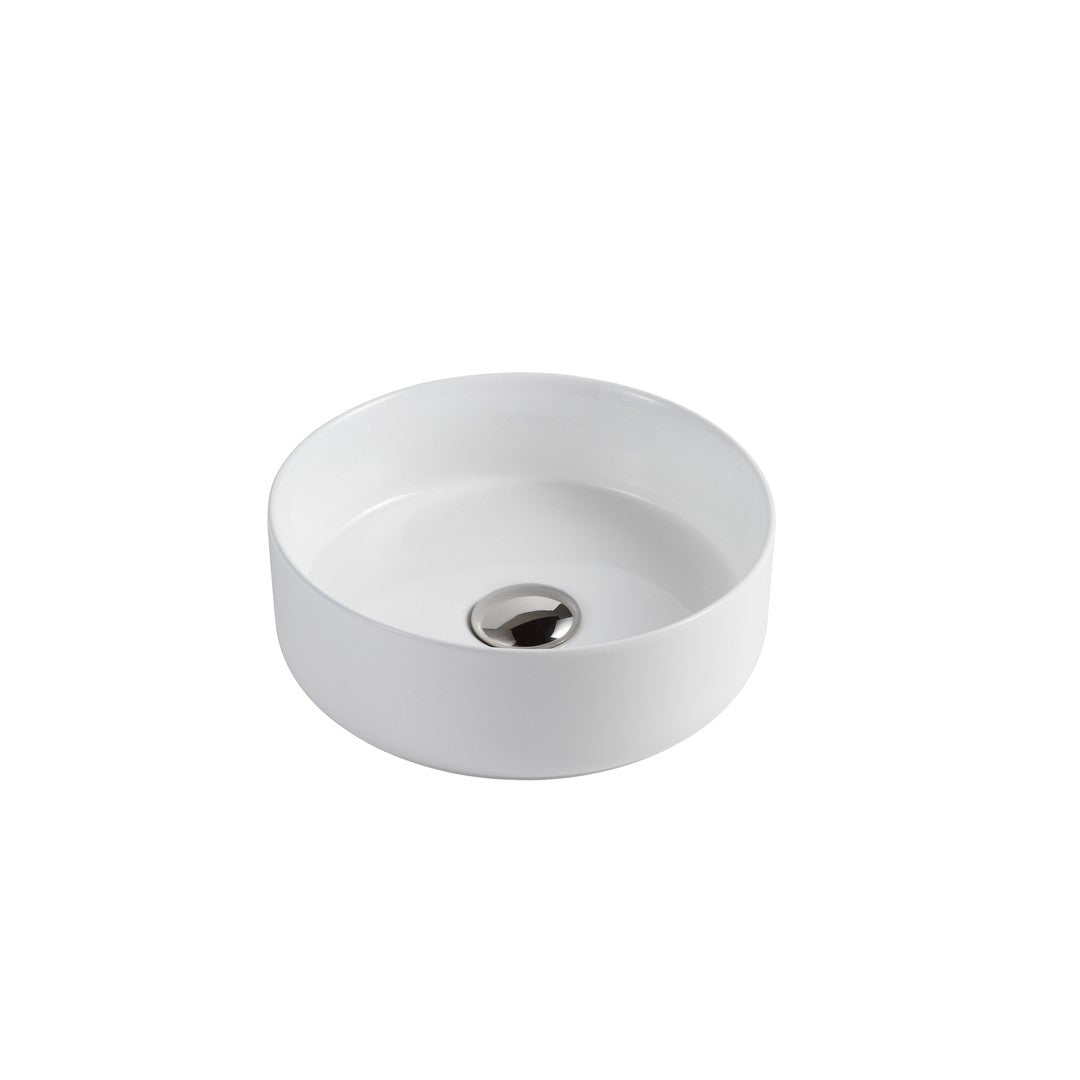 Round Counter Top Basin - Matte White — Default Title