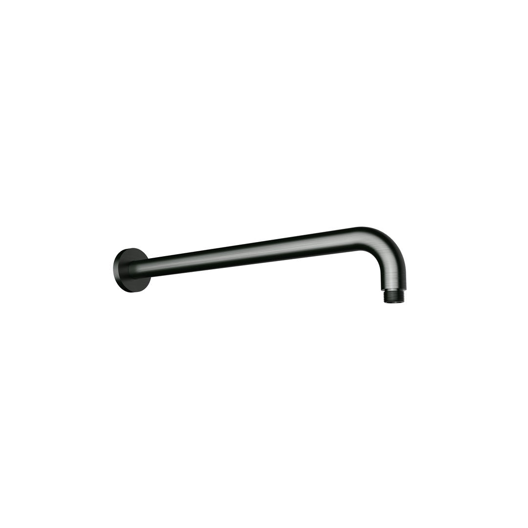 Round Horizontal Shower Arm — Gunmetal