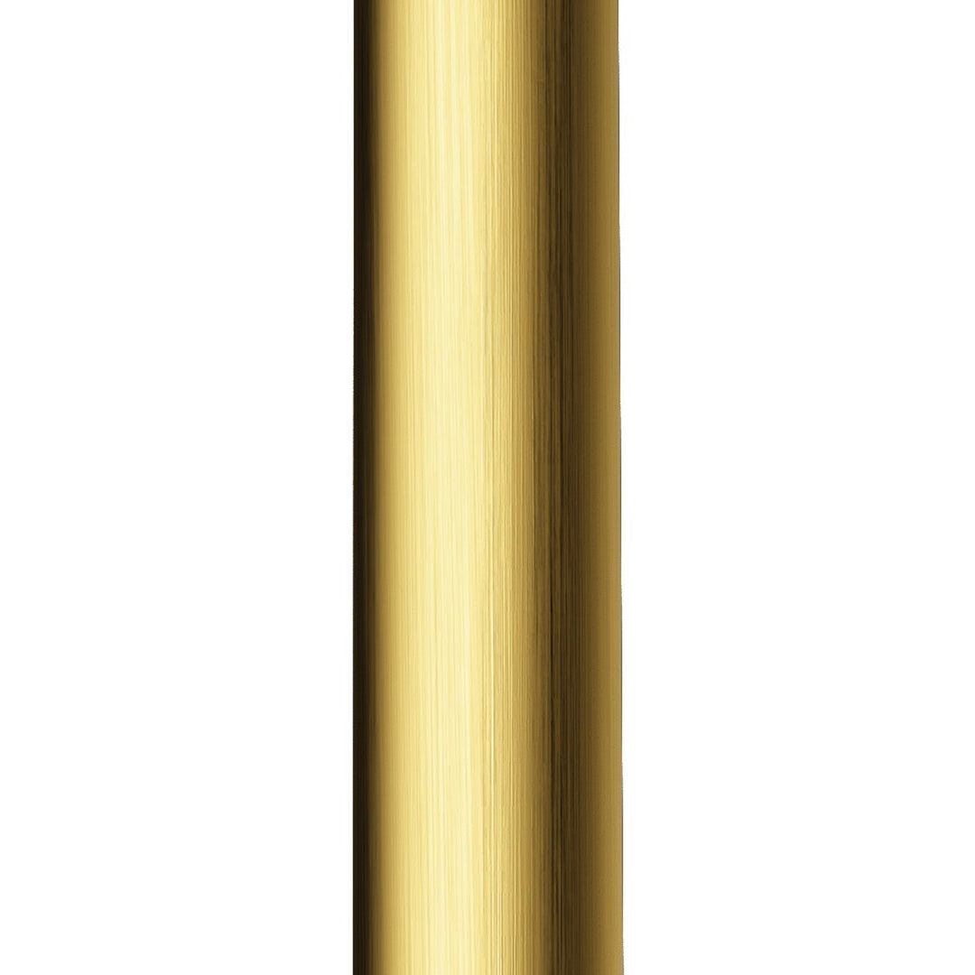 Round Vertical Shower Arm — Brushed Gold