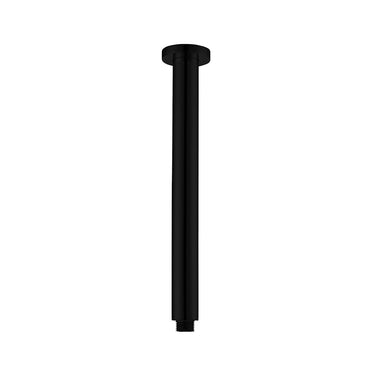 Round Vertical Shower Arm -Matte Black- Nuvio-PRY001-B-Shower Arm