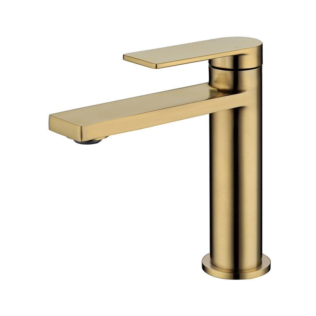 Ruki Basin Mixer — Brushed Gold