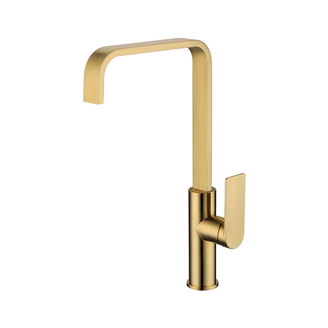 Ruki Sink Mixer — Brushed Gold