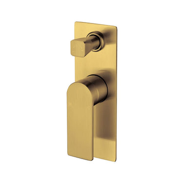 Ruki Wall Mixer With Diverter -Brushed Gold- Nuvio-PBS3002BG-Wall Mixer