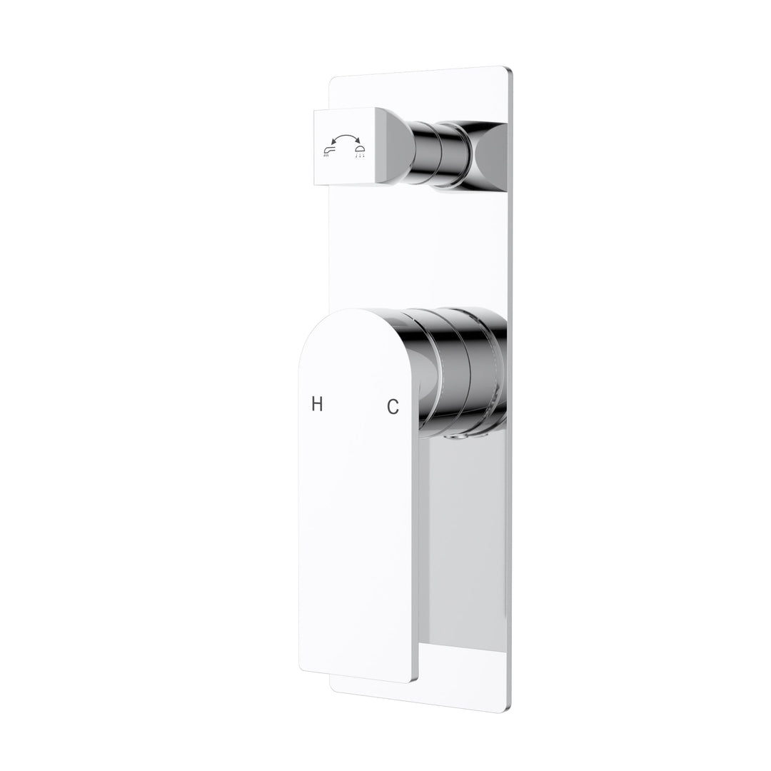 Ruki Wall Mixer With Diverter — Chrome