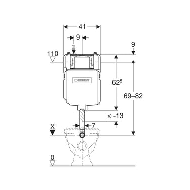 Sigma 8 Package Concealed Cistern & Floor Pan - Nuvio - 109.795.00.1 & ZAWFP - Toilet Package