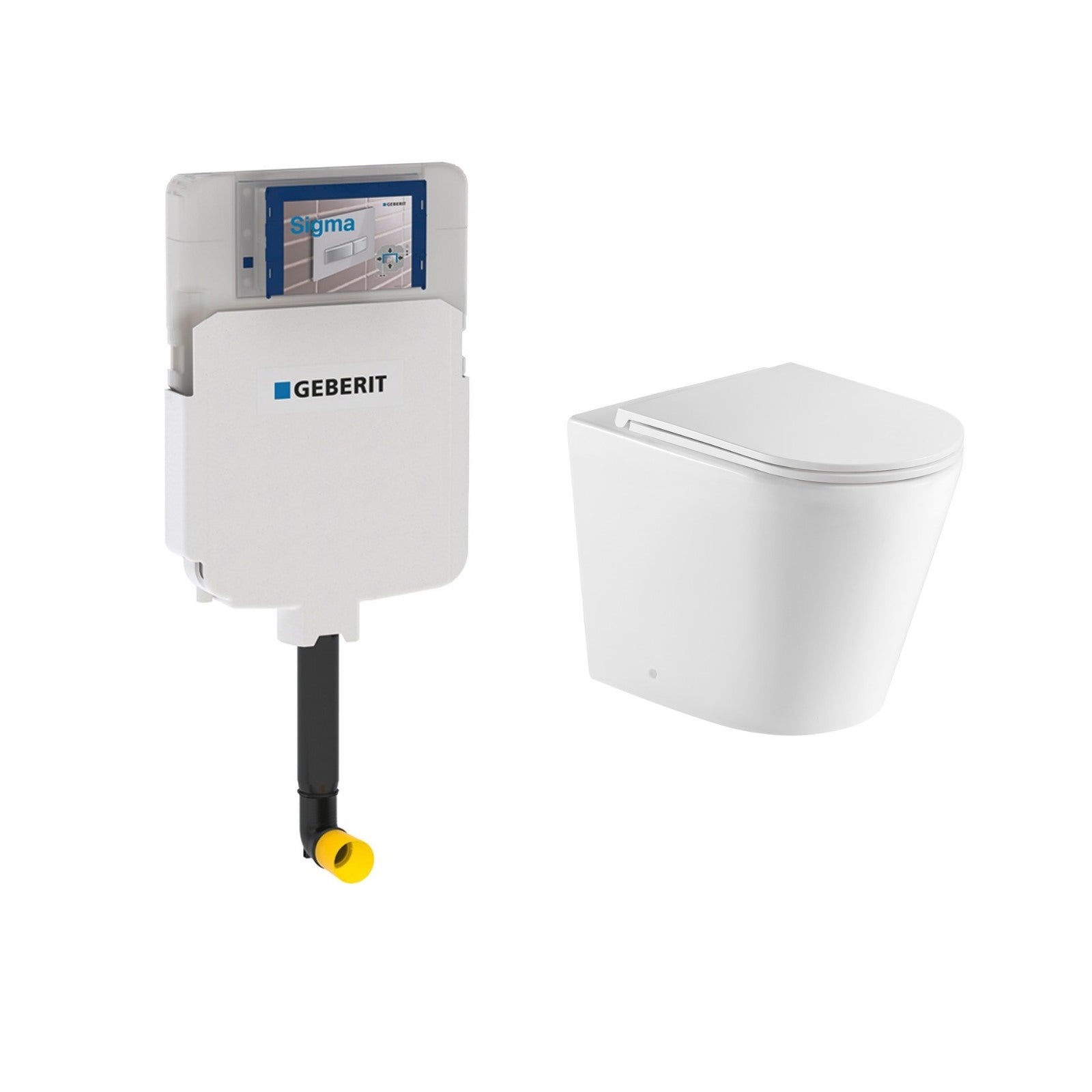 Sigma 8 Package Concealed Cistern & Floor Pan - Nuvio - 109.795.00.1 & ZAWFP - Toilet Package
