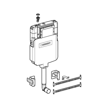 Sigma 8 Package Concealed Cistern & Floor Pan - Nuvio - 109.795.00.1 & ZAWFP - Toilet Package