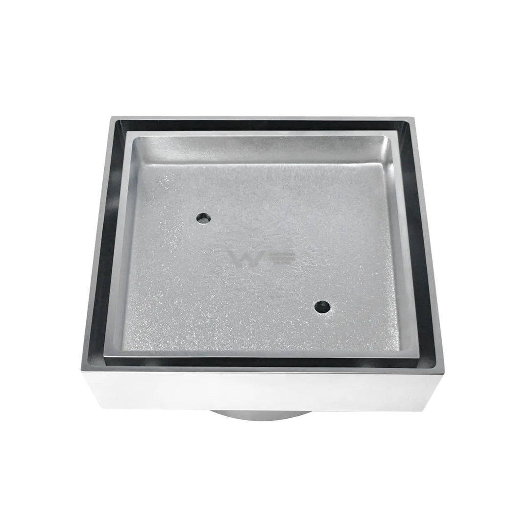 Smart 114 Brass Chrome Square Tiles Waste — Chrome