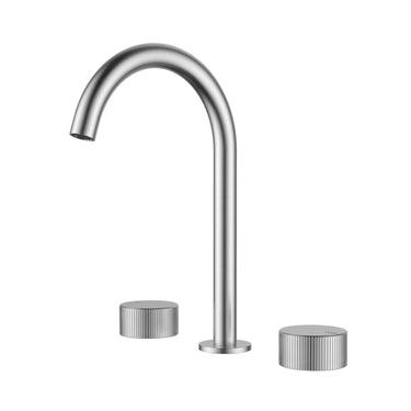 Soko Quater Turn Basin Set - Brushed Nickel - Nuvio - HYB77 - 9904BN - Basin Mixer