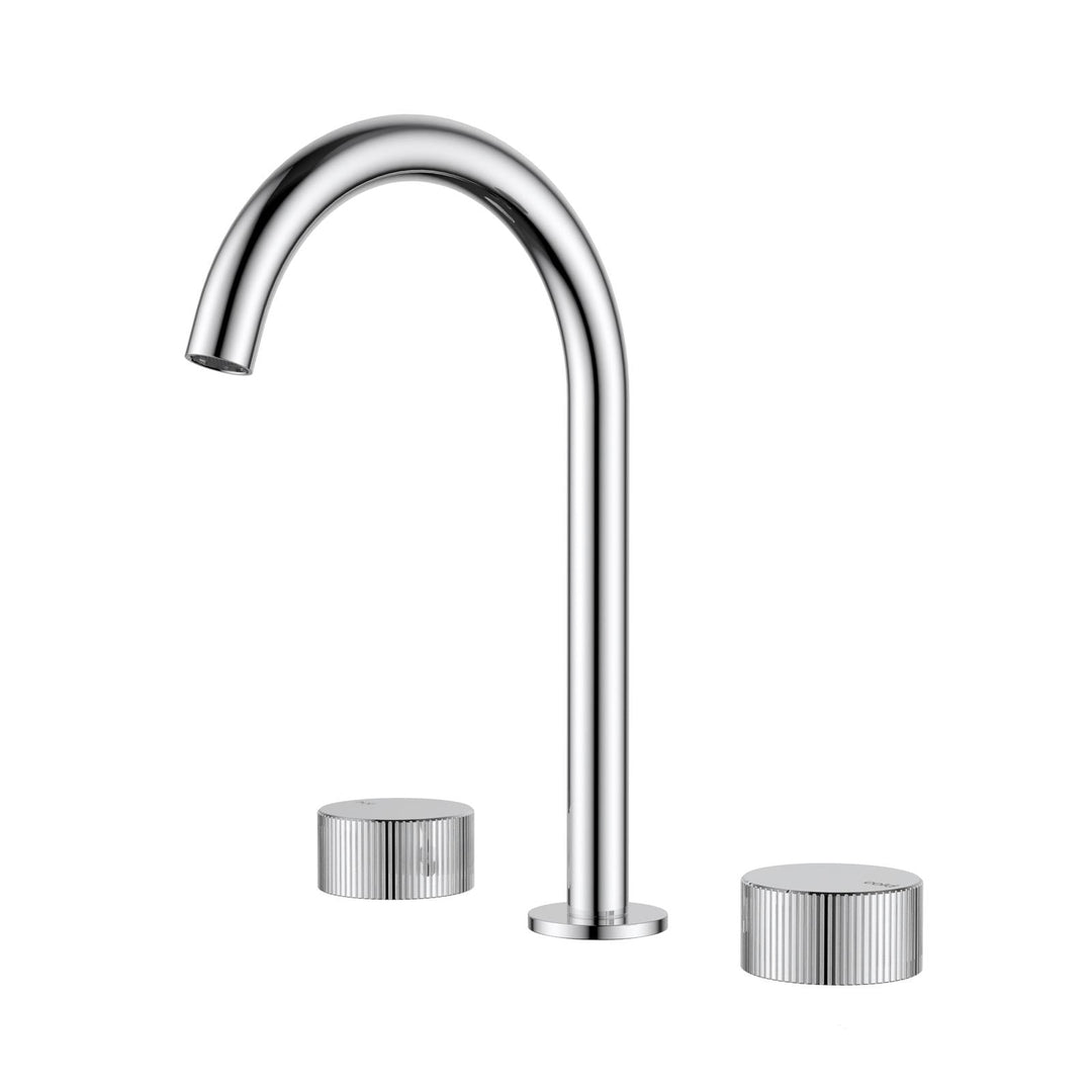 Soko Quater Turn Basin Set — Chrome
