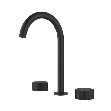 Soko Quater Turn Basin Set - Matte Black - Nuvio - HYB77 - 9904MB - Basin Mixer