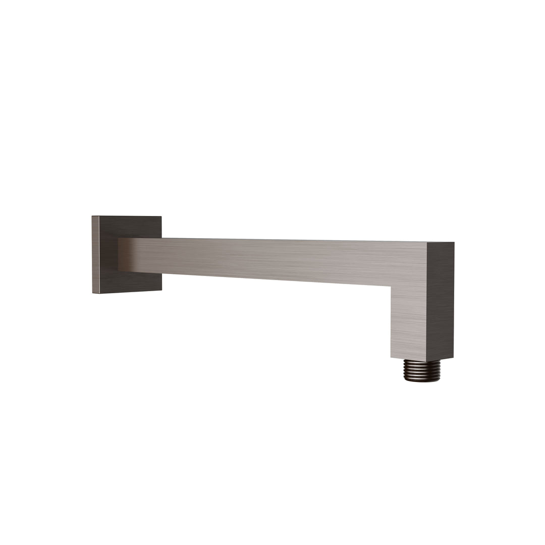 Square Horizontal Shower Arm — Brushed Nickel