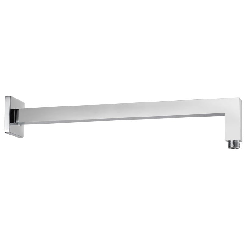 Square Horizontal Shower Arm — Chrome