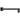 Square Horizontal Shower Arm - Matte Black - Nuvio - PRY003-B - Shower Arm