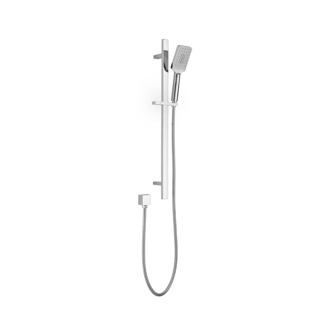 Square Sliding Shower Set — Chrome
