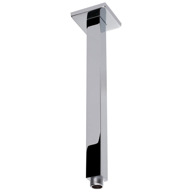 Square Vertical Shower Arm — Chrome