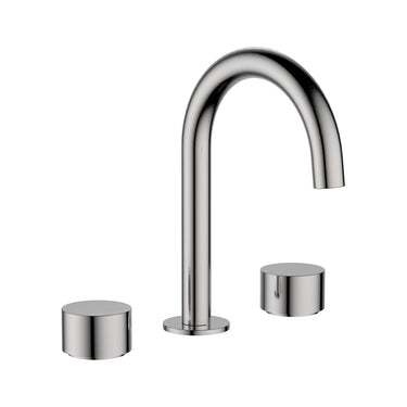 Tana Quater Turn Basin Set -Brushed Nickel- Nuvio-POK90NZ04-BN-Basin Mixer