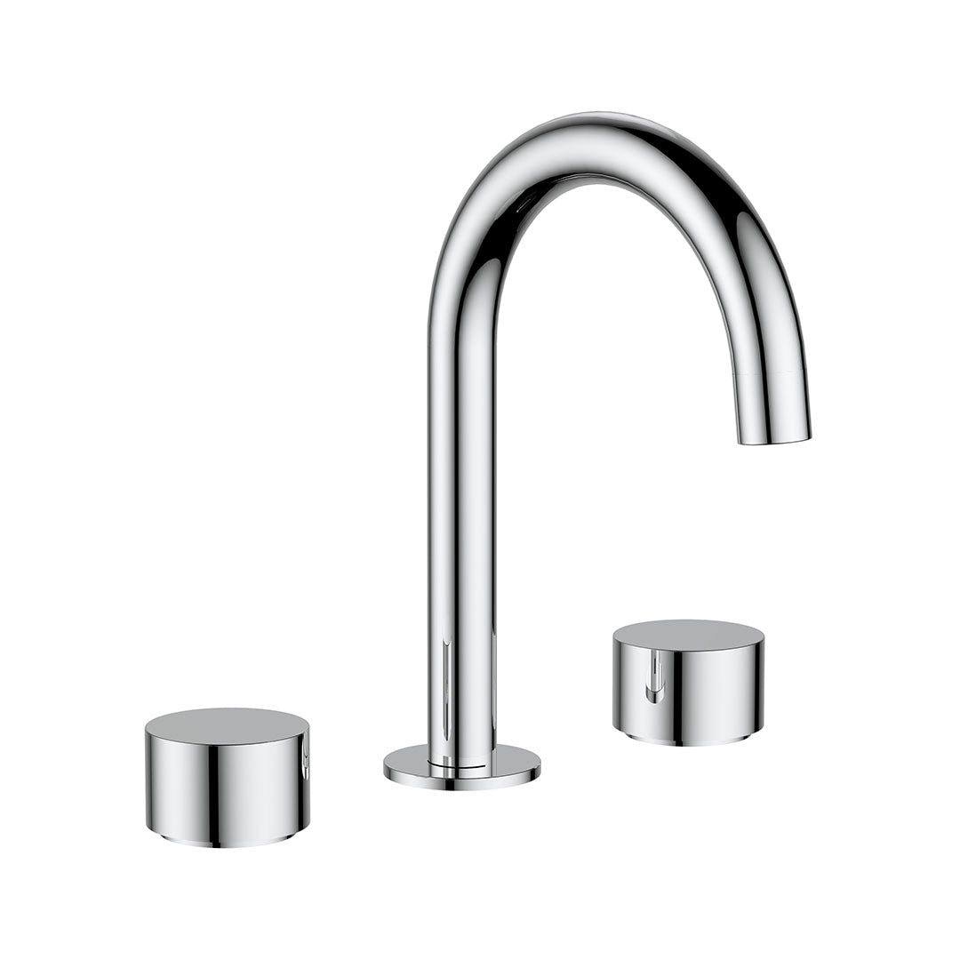 Tana Quater Turn Basin Set — Chrome