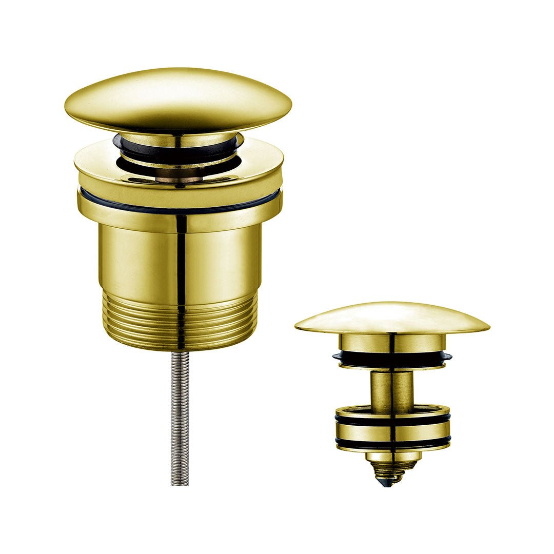 Universal Basin Pop Up Waste — Brushed Gold