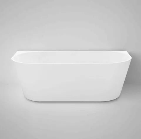 Verona 1500 x 750 x 580mm Matte White Back to Wall Bathtub — Default Title