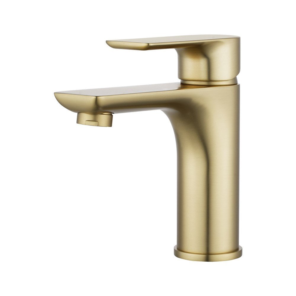 VOG Series Light Brushed Brass Basin Mixer — Default Title