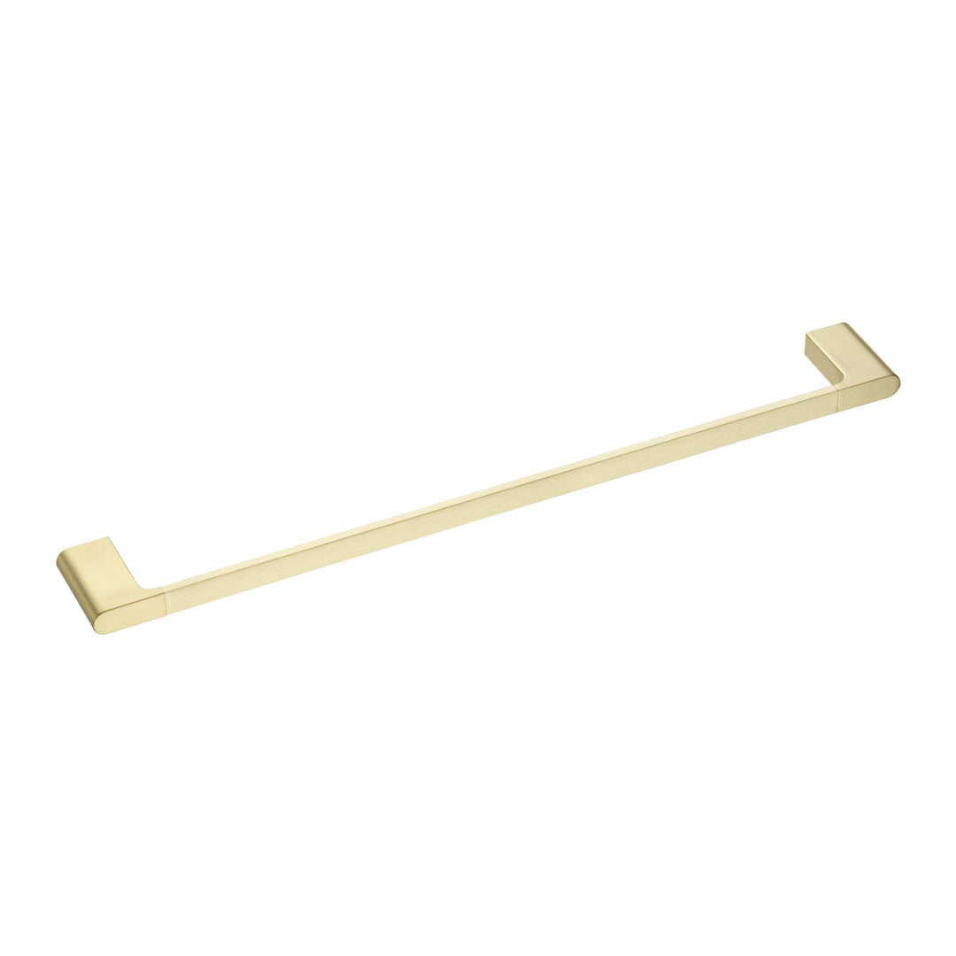VOG Series Light Brushed Brass Single Towel Rail 600mm — Default Title