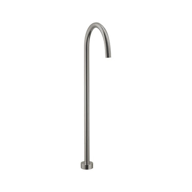 Yale Round Floor-Mounted Bath Spout -Brushed Nickel- Nuvio-PHD1021FM-BN-Bath Spout