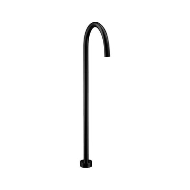 Yale Round Floor-Mounted Bath Spout -Matte Black- Nuvio-PHD1021FM-B-Bath Spout